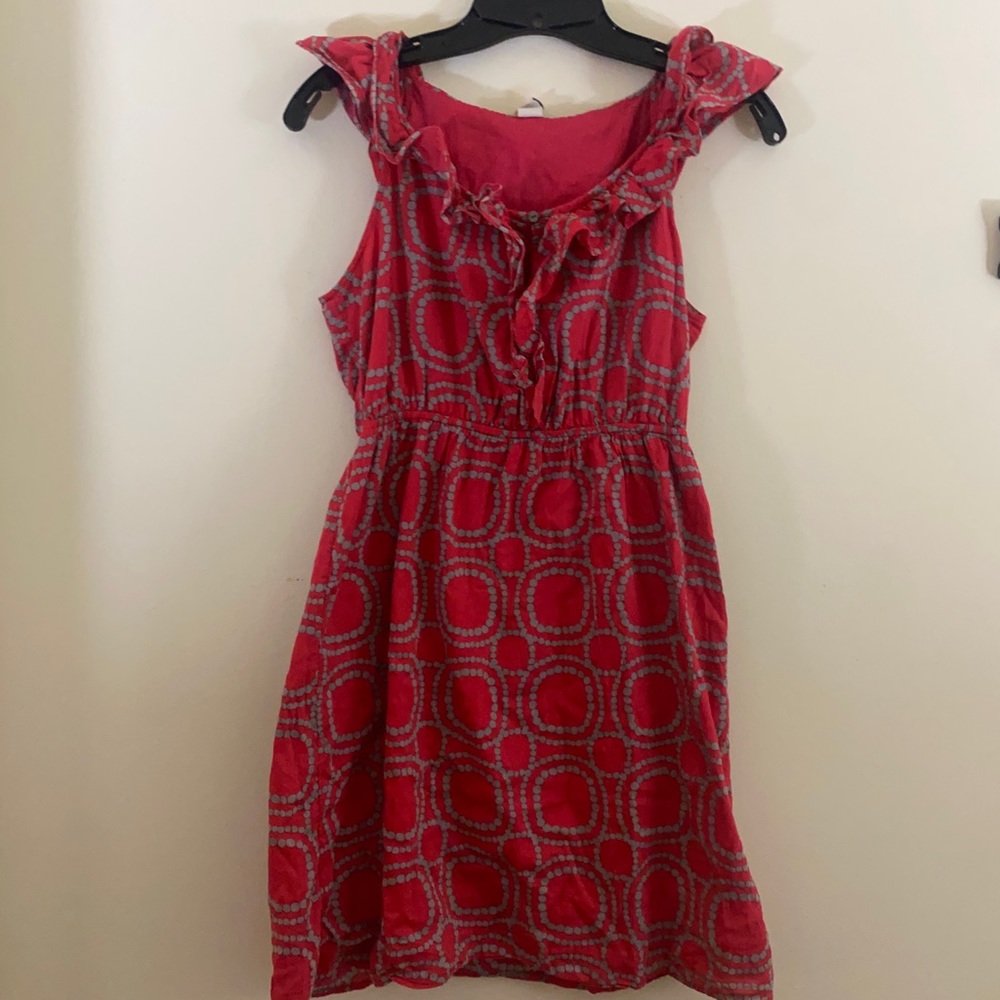Red short sleeved old navy dress